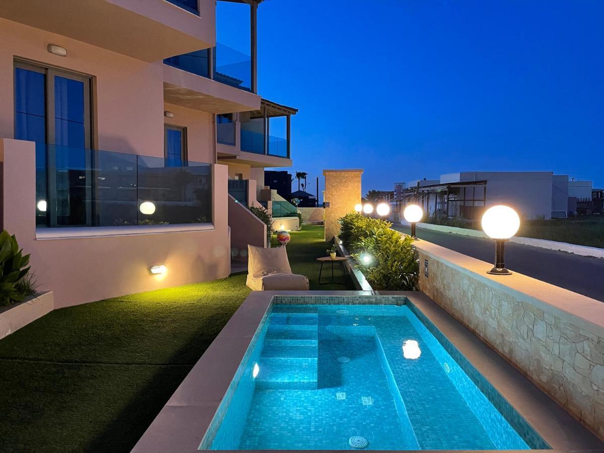Aegean Breeze Luxury Apartments Next To The Sea Maleme Екстериор снимка